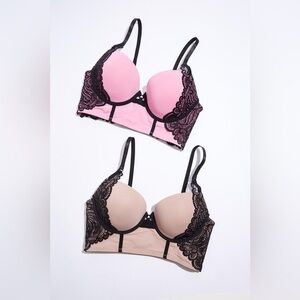Cato | PLUS SIZE PINK NEUTRAL PUSH- UP BRA SET Various Sizes Available